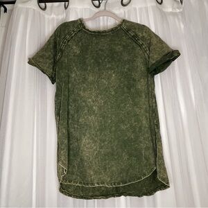 Impressions Green Short Sleeve T-Shirt Casual Style